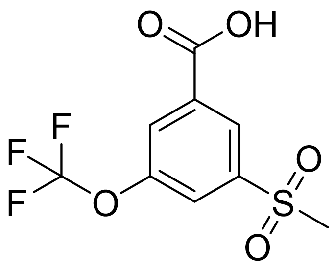 3-methylsulfonyl-5-(trifluoromethoxy)benzoic acid
