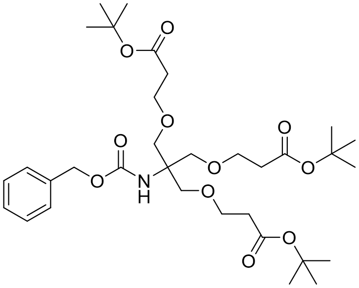 Di-tert-butyl 3,3'-((2-(((benzyloxy)carbonyl)amino)-2-((3-(tert-butoxy)-3-oxopropoxy)methyl)propane-1,3-diyl)bis(oxy))dipropanoate