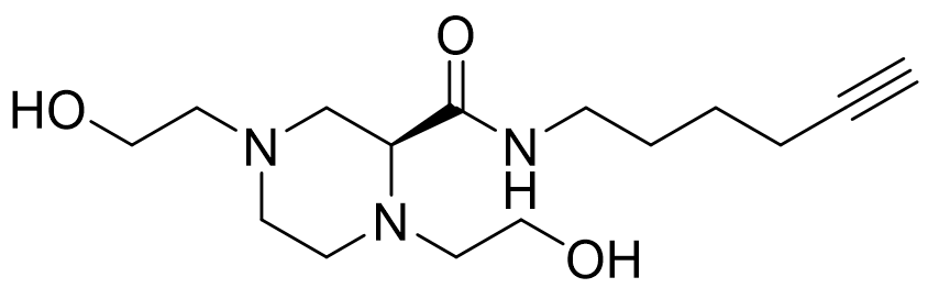 (S)-N-(hex-5-yn-1-yl)-1,4-bis(2-hydroxyethyl)piperazine-2-carboxamide