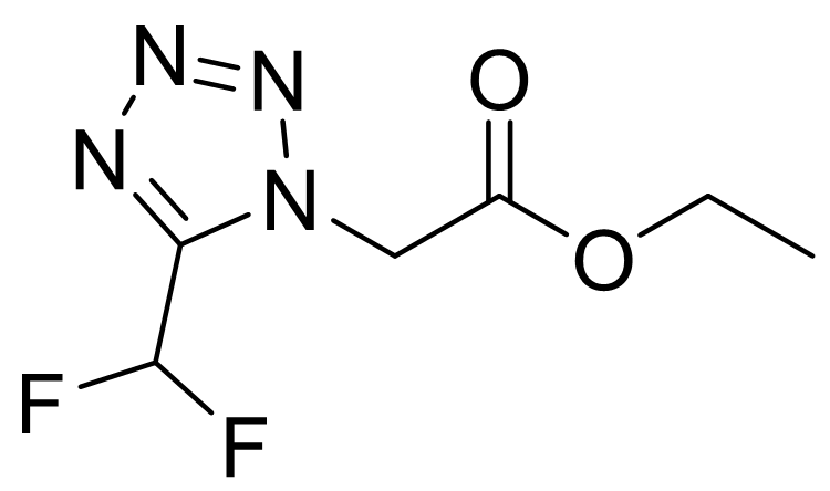 ethyl 2-(5-(difluoromethyl)-1H-tetrazol-1-yl)acetate