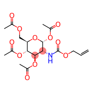 α-D-Glucopyranose, 2-deoxy-2-[[(2-propen-1-yloxy)carbonyl]amino]-, 1,3,4,6-tetraacetate